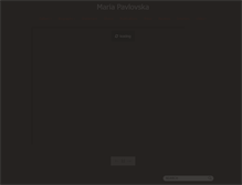 Tablet Screenshot of mariapavlovska.com